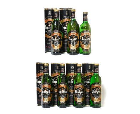 Glenfiddich Pure Malt Scotch Whisky, 40% vol (two 75cl bottles, three 70cl bottles and two 1 litre bottles) (7)