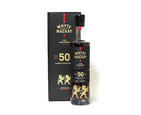 Whyte &amp; Mackay 175th Anniversary Aged 50 Years Blended Scotch Whisky, one of 1750 bottles, 44.6% vol 50cl in original pre