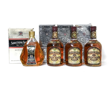 Something Special De Luxe Scotch Whisky, 1970s bottling, 70° proof, 26 2/3 fl. ozs. (one bottle), Chivas Regal 12 Year Old Bl