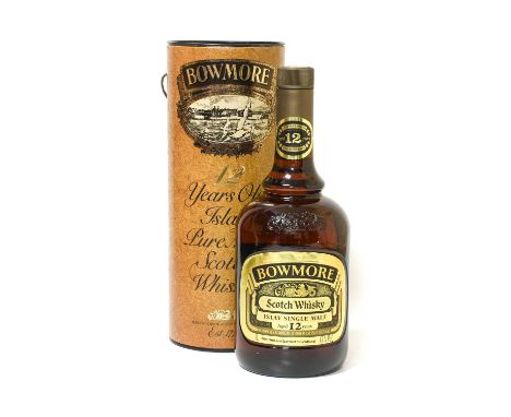 Bowmore 12 Years Old Islay Single Malt Scotch Whisky, 1980s bottling, 43% vol 1 litre (one bottle)