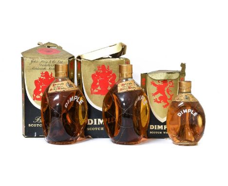 Dimple Old Blended Scotch Whisky, 1960s bottlings, 70º proof, 26 2/3 fl. ozs. (two bottles), Dimple Old Blended Scotch Whisky