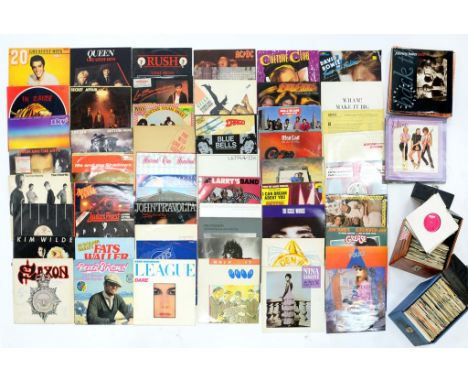 ROCK AND POP. A COLLECTION OF VINTAGE VINYL LP AND 45 RPM RECORDS 