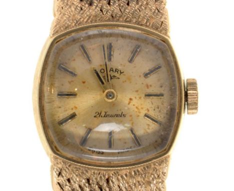 A ROTARY 9CT GOLD LADY'S WRISTWATCH, 22.7G