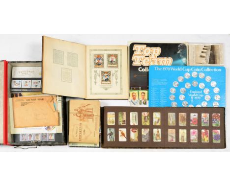 MISCELLANEOUS CIGARETTE TRADE CARDS AND FIRST DAY COVERS, ETC
