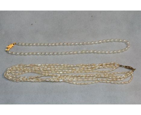 Two freshwater pearl necklaces