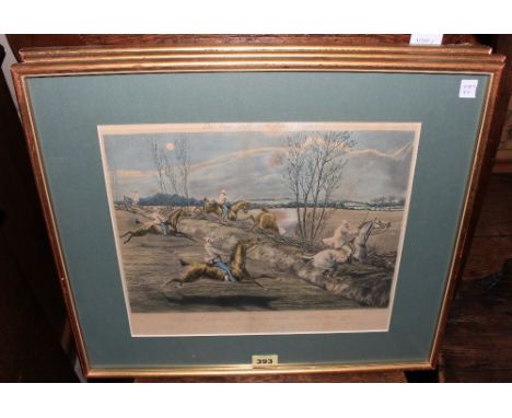 A hunting print after Alken, Whoop! And away! The Major in trouble - Subden's linen suffers