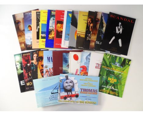 A large quantity of official souvenir programmes for various world premieres including: SCANDAL, THOMAS AND THE MAGIC RAILROA