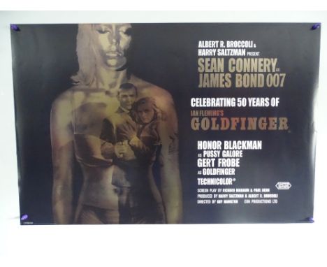 JAMES BOND: GOLDFINGER (1964) - 50th Anniversary officially licenced promotional poster printed by Pyramid International in 2