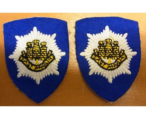 East Anglian Brigade Cloth Patch pair, excellent condition