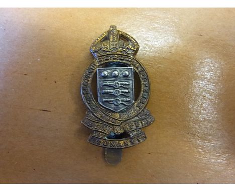 Royal Army Ordnance Corps Small Pattern cap badge, KC (Bi-Metal)