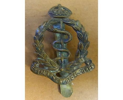 Royal Army Medical Corps Cap badge, KC (Brass)