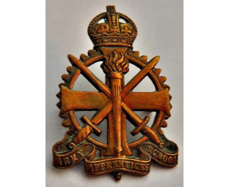 Army Apprentices School WWII cap badge, KC (Brass)