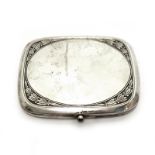 Zigarettendose. Wien, 1872 - 1922 | Silber, innen vergoldet.