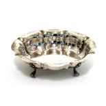 Schale. Italien | Silber. Tlw. Hammerschlagdekor.