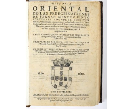 PINTO, Fernão Mendes.- HISTORIA | ORIENTAL | DE LAS PEREGRINACIONES | DE FERNAN MENDEZ PINTO| PORTVGVES, ADONDE SE ESCRIVEN |