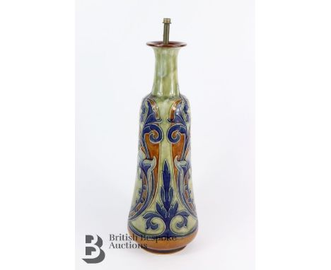 Royal Doulton lamp base, approx 37 cms h, incised FAB 371.&nbsp;