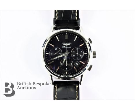 Gentleman's Longines 2018 Heritage Technical Milestone L2.749.4520 Stainless Automatic Chronograph. The watch having a 40mm m