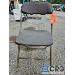 Brown Metal Stackable Chairs