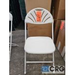 Round Top White Plastic Folding Chairs
