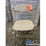 Beige Plastic Folding Chairs