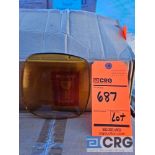Quadrato Amber Glass Plates