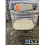 Beige Plastic Folding Chairs