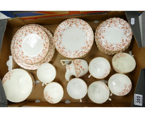 A collection of Radford & Sons floral decorated teaware including cups, saucers and side plates etc