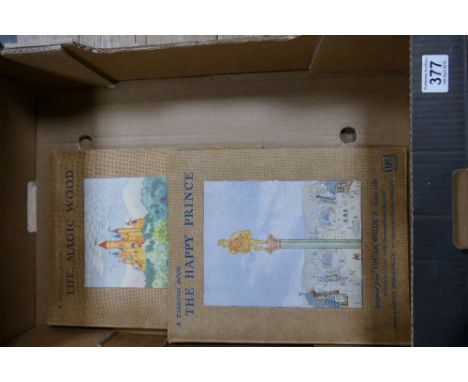 Two hard back illustrated childrens books, The Magic Wood and A Happy Prince (2)