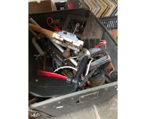 CRATE OF TOOLS ETC.      T3