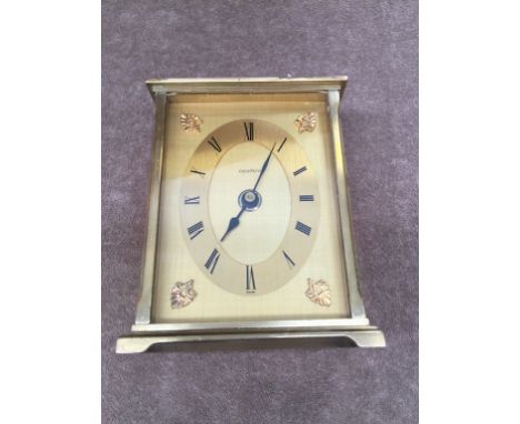 BRASS ACCTIM CLOCK      C