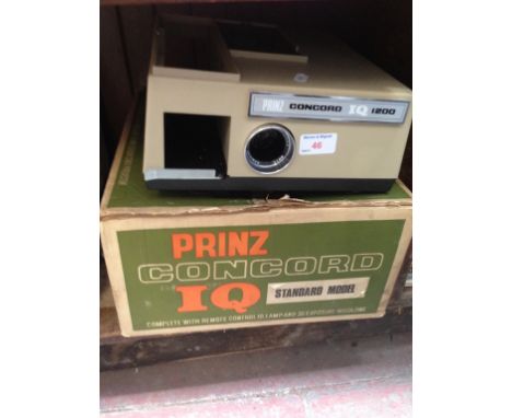 PRINZ CONCORD IQ 1200 PROJECTOR AND BOX