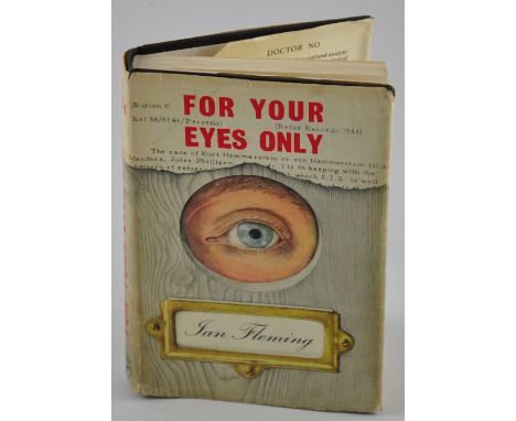 A 1960 first edition hardback copy of Ian Fleming's 'For Your Eyes Only', with jacket