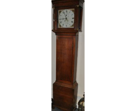 An early 19th century 30 hour oak longcase clock, Sedman Petworth, the painted dial set out with Roman numerals, H. 196cm