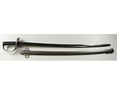 Sword: An 1890 (1882/85/90) Pattern Cavalry Troopers Sword. Heavy blade 33". W/D stamp &amp; bend test marks to ricasso. Reve