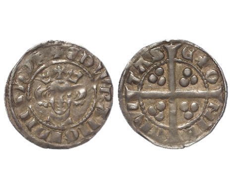 Edward I silver penny, New Coinage, Long Cross, Exeter Mint, Class 9b, Ex. Baldwins, with old ticket, reverse cross very ligh