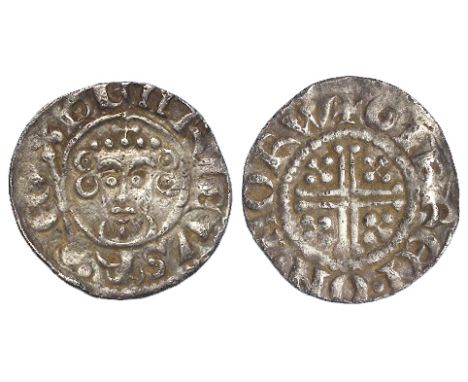 John silver penny, Short Cross Issue, Class 5b, Spink 1351, obverse reads:- hENRICVS R EX, reverse reads:- +GEFREI.ON.NORW, N
