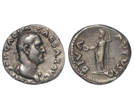 Galba silver denarius, regular series, Rome Mint Nov. 68 A.D. to Jan. 69 A.D., obverse:- Laureate bust right, reverse reads:-