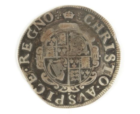 Charles I silver shilling, Tower Mint under the King 1625-1642 mm. Crown 1635-1636, Group D, Fourth Bust, Type 3a no inner ci