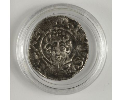 Henry III silver penny, Short Cross Issue, Class 7b2, Spink 1356B, obverse reads:- hENRICVS R EX, reverse reads:-+NORMAN.ON.S