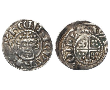 John silver penny, Short Cross Issue, Class 5b, Spink 1351,obverse reads:- hENRICVS R EX, reverse reads:- +WIL[     ]M.ON.LE,
