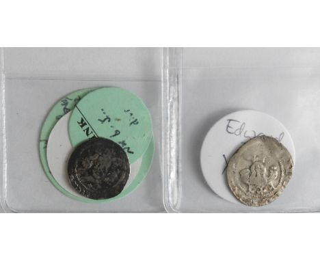 Edward III silver penny of York, reverse quatrefoil at centre, Archbishop Thoresby, under Spink 1604-1606 vendor states 'Beli