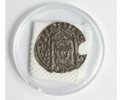 William I silver penny, Canopy Type, Spink 1252, obverse reads:- +PILLEMVS R[   ]X, reverse reads:- +GODNOD O[  ]PINCEI ['D' 