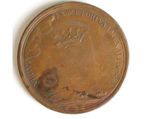 British Commemorative Medal, bronze d.51mm: Charles I Memorial by Roettier, undated (issued 1695 via London Gazette), Eimer N