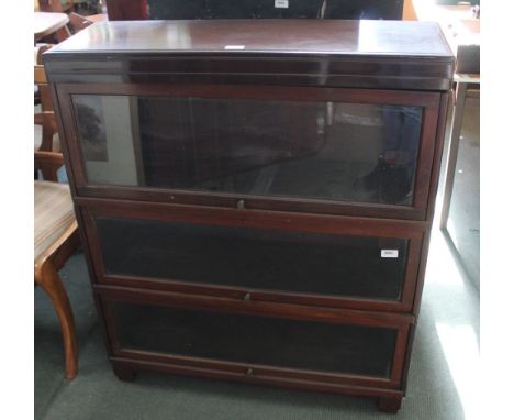 A globe Wernicke classic three section mahogany bookcase