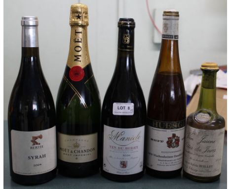 Manicle vin de Bugey 2004, 1 bottle  Syrah Bertie Selection 2004, 1 bottle  Vin Jaune Cotes du Jura, 1983, Luc st Sylvie Boil