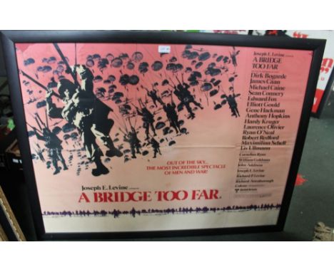 A Bridge Too Far, 1977, Original British film poster in ebonised frame