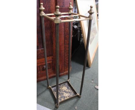 A brass stick stand