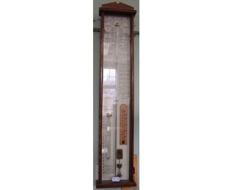 An Admiral Fitzroy type wall barometer