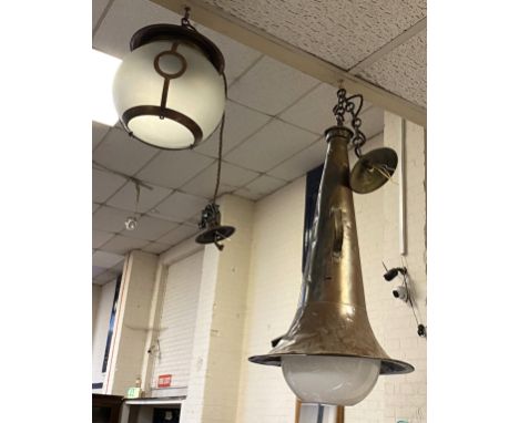 UPCYCLED HANGING LAMP WITH 1 OTHER