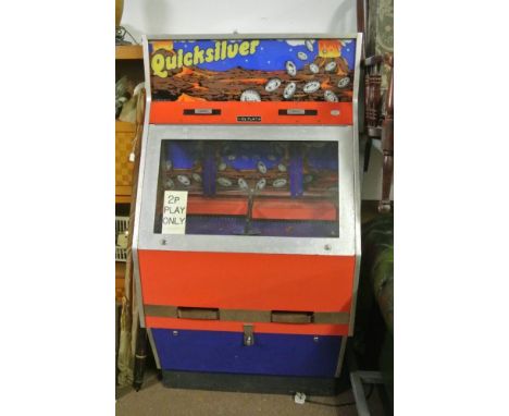 COLLECTABLES - A early amusements arcade 'Pusher' machine, 'Quicksilver', the first pusher produced by the Harry Levy company